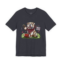 Vintage Bulldog Football Tee Bella Canvas 3001 Womens Tshirt
