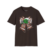 'Green Wave' Glitter Bow Gildan Soft-style T-shirt