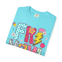 Fri-Yay Fizzy Pop Cartoon Letters Comfort Colors T-Shirt