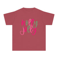 'Holly Jolly' Comfort Colors Youth T-shirt for Christmas