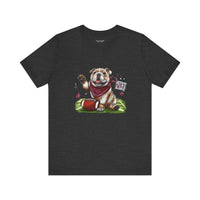Cute Bella Canvas Vintage Bulldog Pride Football T-shirt, Unisex Short Sleeve Shirt, Athletics, Sports Fan Shirt, Starkville MS