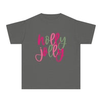 'Holly Jolly' Comfort Colors Youth T-shirt for Christmas
