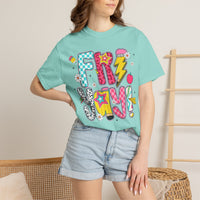 Fri-Yay Fizzy Pop Cartoon Letters Comfort Colors T-Shirt