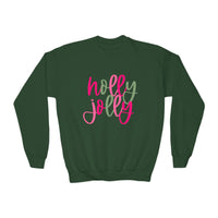 'Holly Jolly' Gildan Youth Crewneck Sweatshirt