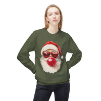 Santa Blowing Bubble Christmas Unisex Gildan Soft-style Crewneck Sweatshirt