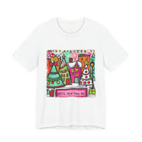 Festive Cityscape Tee for Holiday Cheer, Unisex T-Shirt, Christmas Gift, Cute Casual Wear, Colorful Tee for Celebrations, Holiday [...]