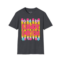 Kindergarten Graphic T-Shirt — Colorful Pencil Back-to-School Tee
