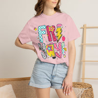 Fri-Yay Fizzy Pop Cartoon Letters Comfort Colors T-Shirt