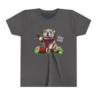 Bella Canvas Youth Vintage Bulldog Pride Football t-shirt, MSU Bulldogs, Starkville MS, Athletics, College Football, Bulldog Pride