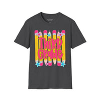 Third Grade Pencil Graphic T-shirt — Cute Back-to-School Tee for Teachers