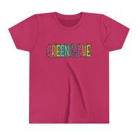 Vibrant Youth Tee - 'Greenwave' Design for Summer Fun, Colorful Kids Shirt, Trendy Graphic Tee, Perfect for Birthdays, Gifts, Playtime