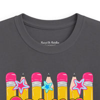Second Grade Kids T‑Shirt — Colorful Pencil Back‑to‑School Tee