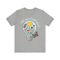 'Let Your Light Shine' Autism Awareness Bella Canvas Unisex Short-sleeve T-shirt