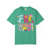 Fri-Yay Fizzy Pop Cartoon Letters Comfort Colors T-Shirt