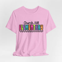 'Church Hill Elementary' Bella Canvas Teacher T-shirt