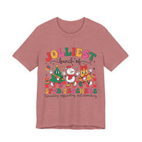 SPED Teacher Jolly Christmas Tee, Bella Canvas Shirt