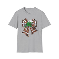 'Green Wave' Glitter Bow Gildan Soft-style T-shirt