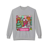 Festive Holiday Fleece Sweatshirt with Colorful Christmas Design, Cozy Crewneck, Perfect for Winter Celebrations, Gift for Him/Her, [...]