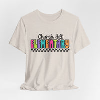 'Church Hill Elementary' Bella Canvas Teacher T-shirt