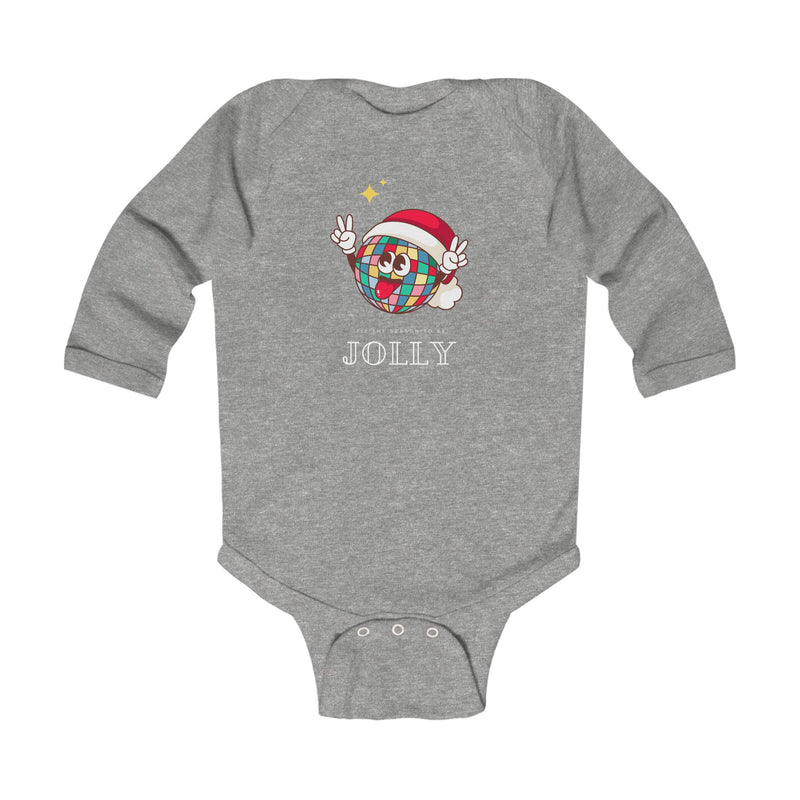 'Jolly' Disco Christmas Ball Rabbit Skins Baby Onesie