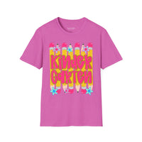 Kindergarten Graphic T-Shirt — Colorful Pencil Back-to-School Tee