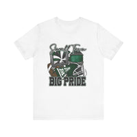 West Point High Green Wave Football Tee, Unisex Shirt for Fans, Sports Apparel, Short Sleeve Jersey, High School Team Spirit Wear, Game Day