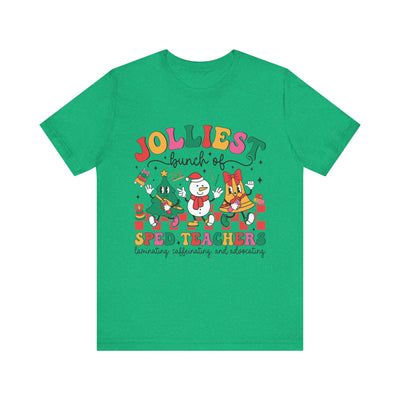 SPED Teacher Jolly Christmas Tee, Bella Canvas Shirt