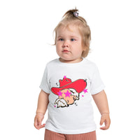 Bella Canvas Infant Tee, Preppy Mascot, Colonel Reb baby girl T-shirt, Ole Miss Rebels, College Football, SEC