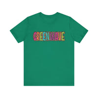 Colorful Green Wave Women's Bella Canvas T-shirt