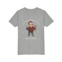 Festive Youth Tee, Holiday Shirt, Christmas Tee, Kids Graphic Tee, Fun Holiday Apparel, Santa Humor Shirt