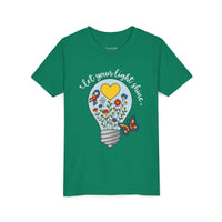 Inspirational Bella Canvas Youth Tee: Let Your Light Shine, Kids T-Shirt, Motivational Gift, Summer Wear, Autism Awareness