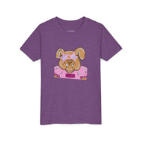 Bulldogs with Pink Stars Bella Canvas Youth T-shirt