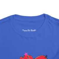 Toddler Bella Canvas Tee. Preppy Mascot T-shirt for girls, Colonel Reb outfit, Ole Miss Rebels football outfit, College Football, SEC