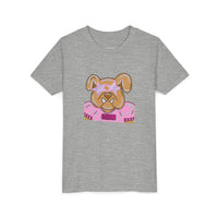 Bulldogs with Pink Stars Bella Canvas Youth T-shirt