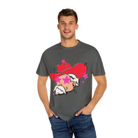 Preppy Mascot, Ole Miss Rebels, Colonol Reb Comfort Colors Garment Dyed Unisex Tee, College Football t-shirt