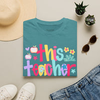 'This Teacher Prays' Gildan Soft-style T-shirt