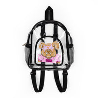 Clear Stadium Backpack — Pink College Football MSU Bulldogs (SEC)