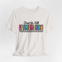 'Church Hill Elementary' Bella Canvas Teacher T-shirt