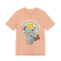 'Let Your Light Shine' Autism Awareness Bella Canvas Unisex Short-sleeve T-shirt