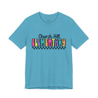 'Church Hill Elementary' Bella Canvas Teacher T-shirt