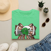 'Green Wave' Glitter Bow Gildan Soft-style T-shirt