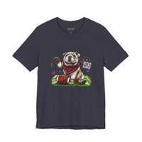 Vintage Bulldog Pride Football Bella Canvas Unisex T-shirt