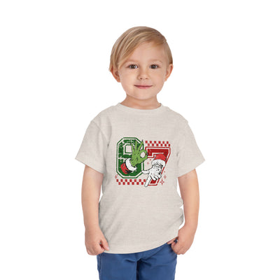 Bella Canvas Toddler Christmas Tee, 67 Grinch and Santa t-shirt