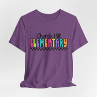 'Church Hill Elementary' Bella Canvas Teacher T-shirt