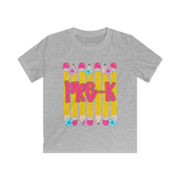 Kids Tee — Pink Pencils 'Pre-K' Back-to-School Graphic Shirt