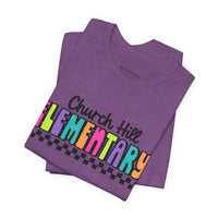 'Church Hill Elementary' Bella Canvas Teacher T-shirt