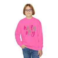 'Holly Jolly' Gildan Youth Crewneck Sweatshirt