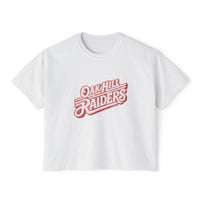 Retro 'Oak Hill Raiders' Women's Comfort Colors Boxy Tee
