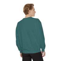 Neon Thanksgiving Turkey Comfort Colors Unisex Crewneck Sweatshirt