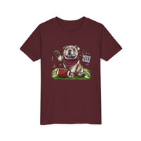 Bella Canvas Youth Vintage Bulldog Pride Football t-shirt, MSU Bulldogs, Starkville MS, Athletics, College Football, Bulldog Pride